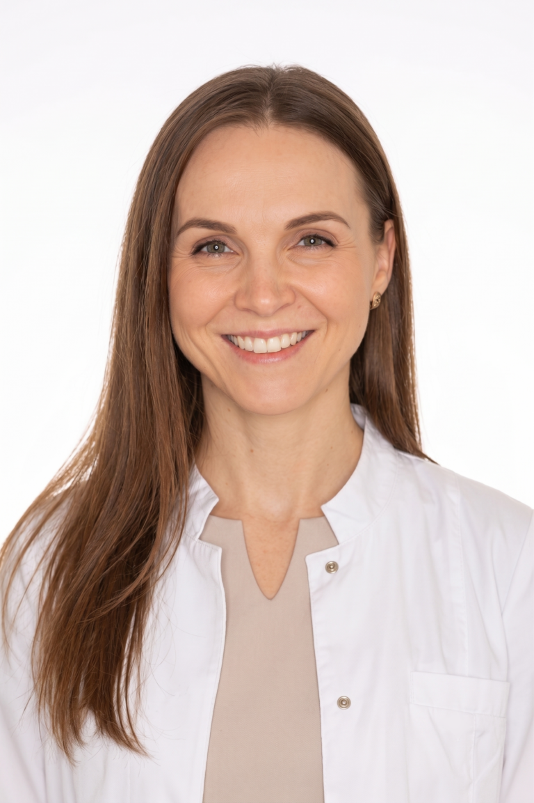 Certified prosthodontist Dr. Agnese Breidaka, co-founder of Smile Art clinic in Riga.